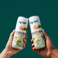 Two hands toasting hyCane The Original